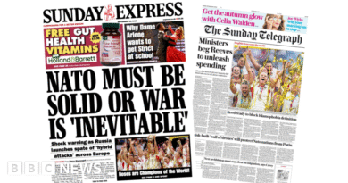 Newspaper headlines: England's Roses 'rule the world' and PM heads for crunch conference