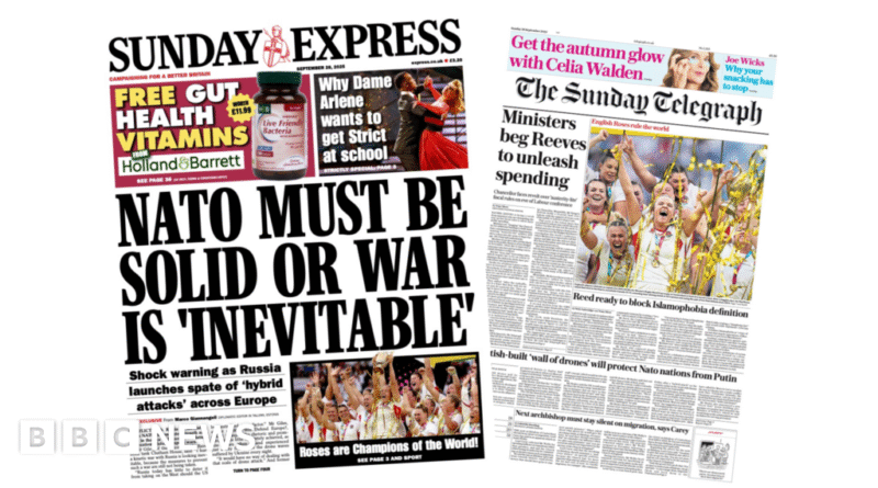 Newspaper headlines: England's Roses 'rule the world' and PM heads for crunch conference