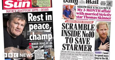Newspaper headlines: 'Rest in peace, champ' and 'scramble inside No 10'