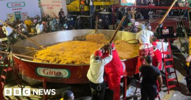 Nigerian chef attempts to make world's largest pot of jollof rice