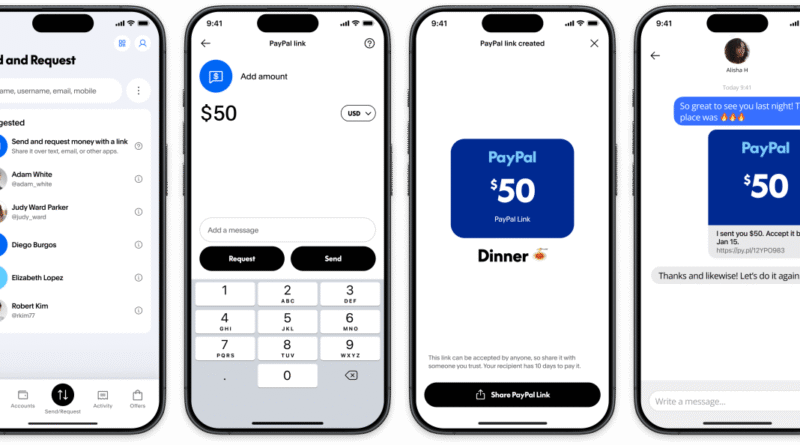 PayPal adds new one-to-one payment links that will soon support crypto | TechCrunch
