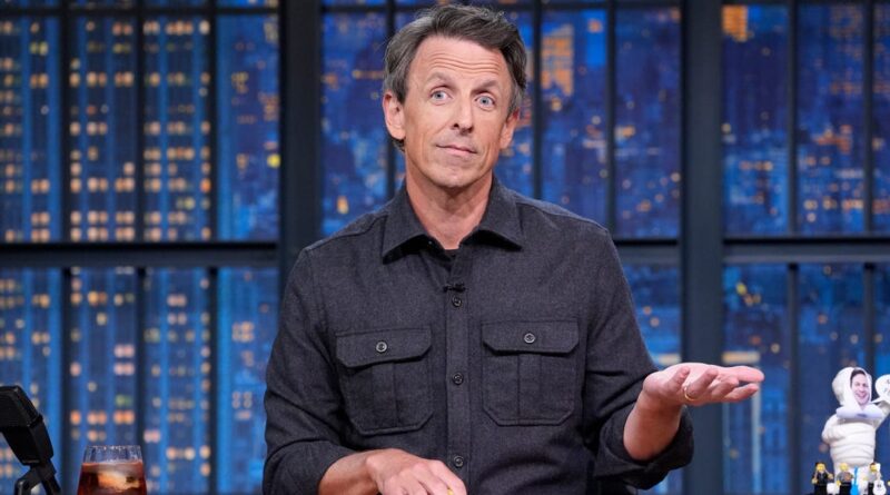Seth Meyers says Jimmy Kimmel's suspension is a 'big moment' for democracy