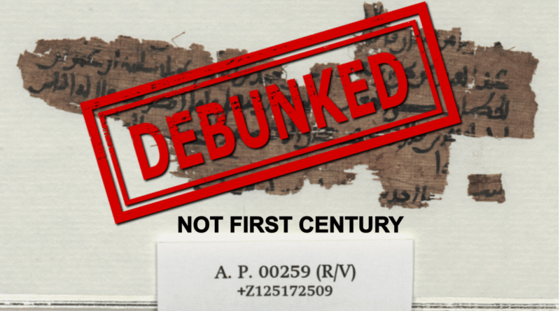 Sunni Apologist Hadith Fragment (AP 259) Dishonesty