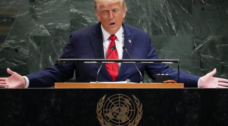 Trump calls for Gaza war to stop ‘immediately’ in UNGA speech