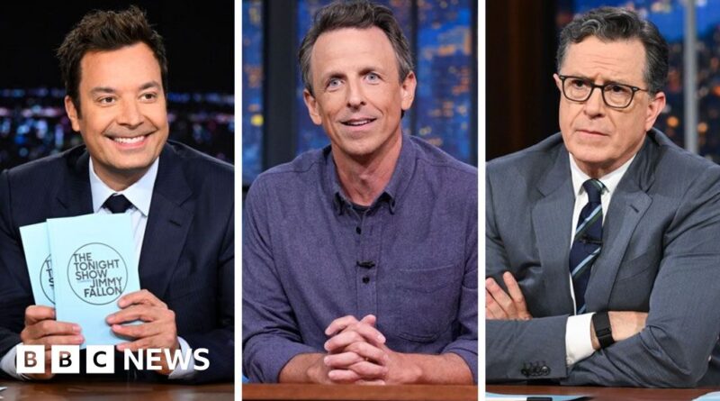 US TV hosts back Jimmy Kimmel and lampoon Donald Trump in free speech row