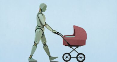 Robot walking baby carriage