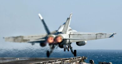A US Navy Super Hornet and Sea Hawk from the same aircraft carrier crashed 30 minutes apart in the South China Sea