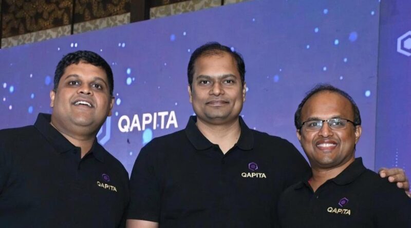 Qapita co-founders Ravi Ravulaparthi, Vamsee Mohan Kamabuthla, and Lakshman Gupta