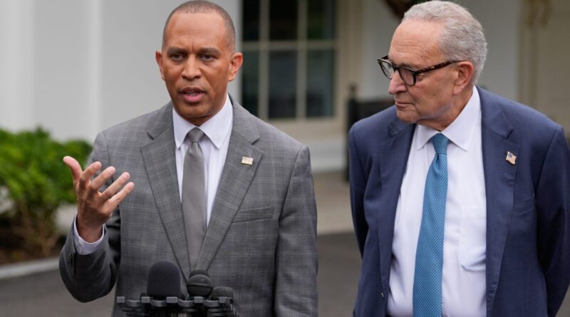During a White House meeting, Hakeem Jeffries spotted a 'Trump 2028' hat and asked JD Vance 'Hey, bro, you got a problem with this?' | Fortune