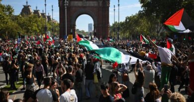 ISRAEL-PALESTINIANS/SPAIN-PROTEST