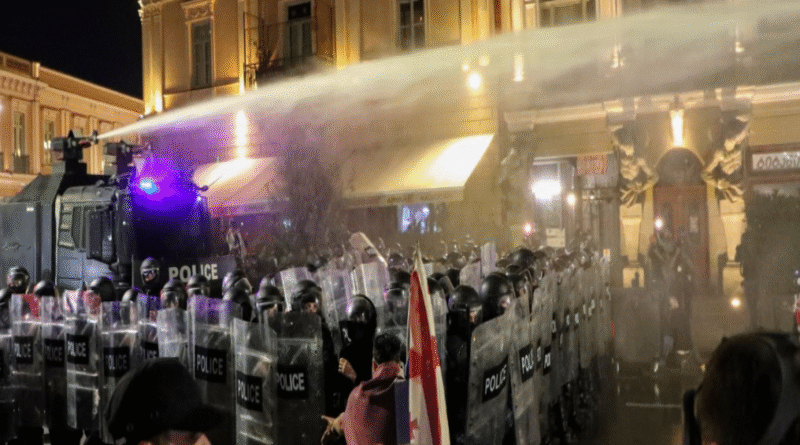 Georgia protesters try to storm Tbilisi presidential palace