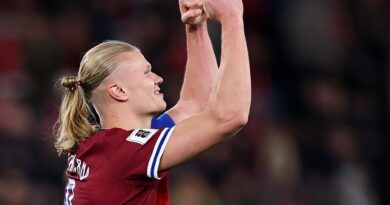 Haaland hat-trick helps Norway defeat Israel amid pro-Palestinian protest