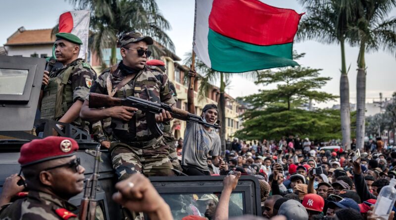 Madagascar soldiers join antigovernment protesters assembled in capital