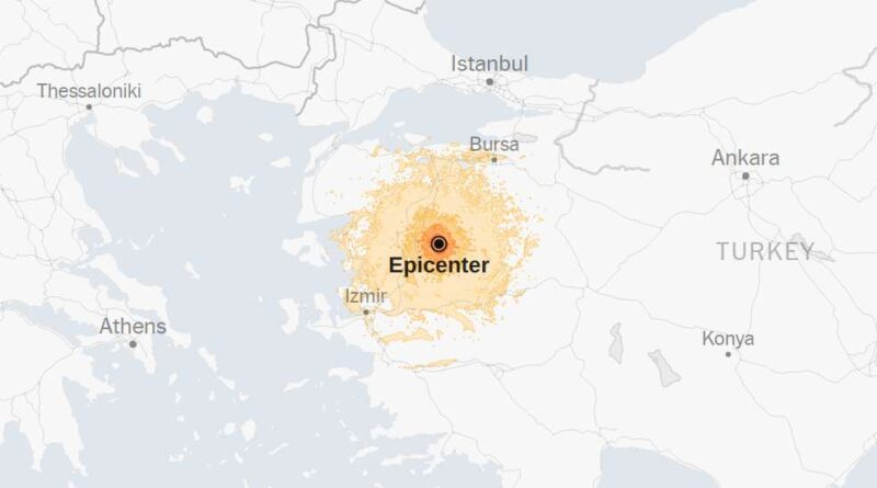 Map: 6.0-Magnitude Earthquake Strikes Turkey
