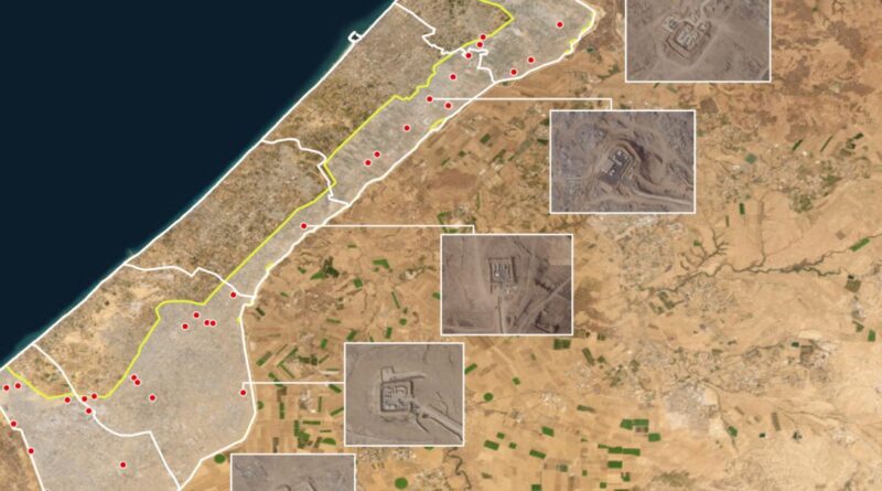 Map of Gaza shows where Israeli forces are positioned under ceasefire deal