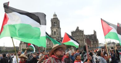 March for 1968 Mexican student massacre eclipsed by support for Gaza