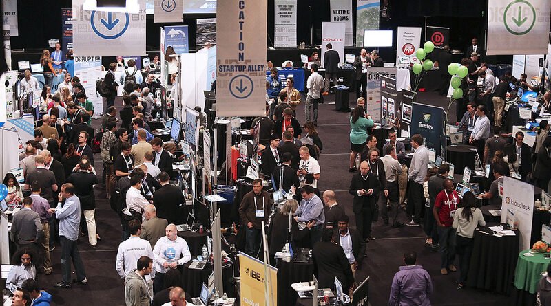 TechCrunch Disrupt exhibit tables