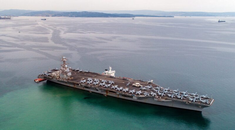 The US Navy is deploying its largest aircraft carrier to Latin America. Here are all the ships it's sent to the region.