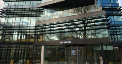 A view of Zendesk Offices, a customer service software company near the Grand Canal in Dublin.