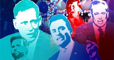 J.D. Vance, Peter Thiel, Vivek Ramaswamy, Donald Trump, David Sacks