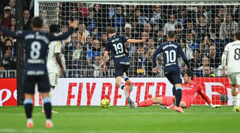 Celta Vigo earn shock 2-0 win at the Bernabeu as Real Madrid implode