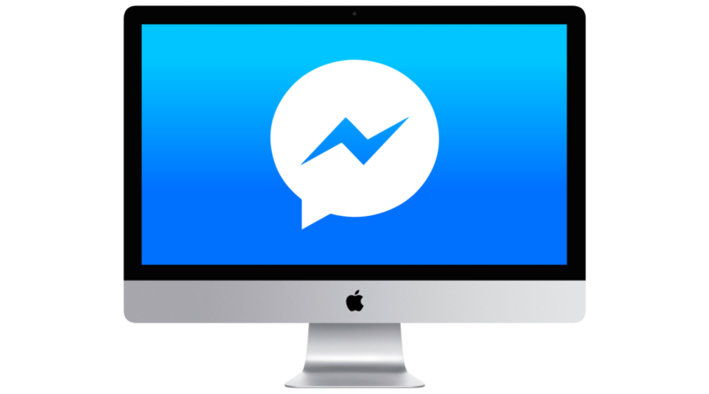 Messenger logo on desktop screen