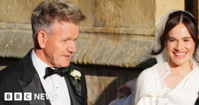 Gordon Ramsay's daughter Holly weds Olympian Adam Peaty