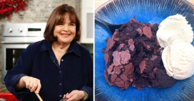 I made Ina Garten's famous brownie pudding. The decadent dessert is perfect for the holidays.