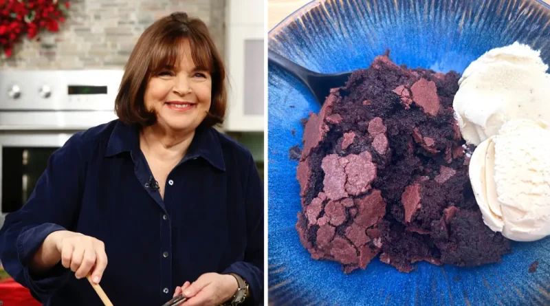 I made Ina Garten's famous brownie pudding. The decadent dessert is perfect for the holidays.