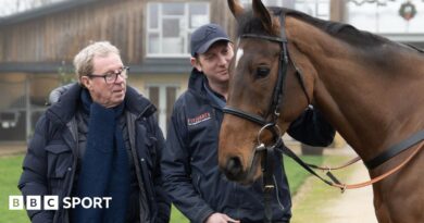 Harry Redknapp with trainer Ben Pauling and The Jukebox Man