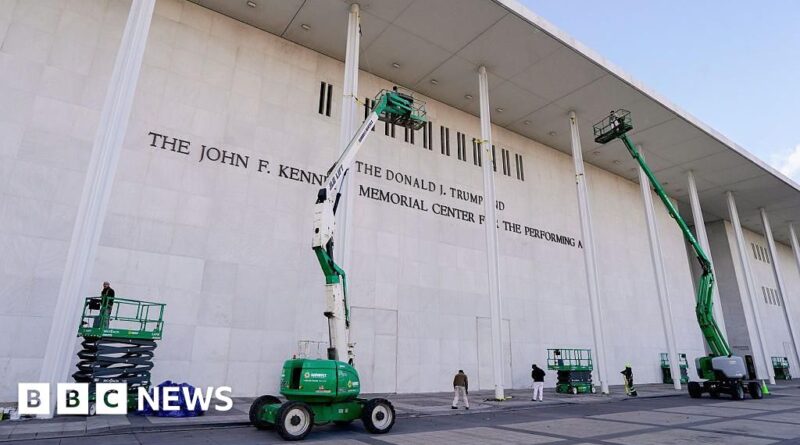 Lawmaker sues to remove Trump's name from Kennedy Center