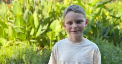 My 8-year-old has been experimenting with tiny moments of independence. The look on his face says it all.