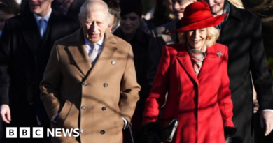 Royal Family gather for Christmas Day service at Sandringham