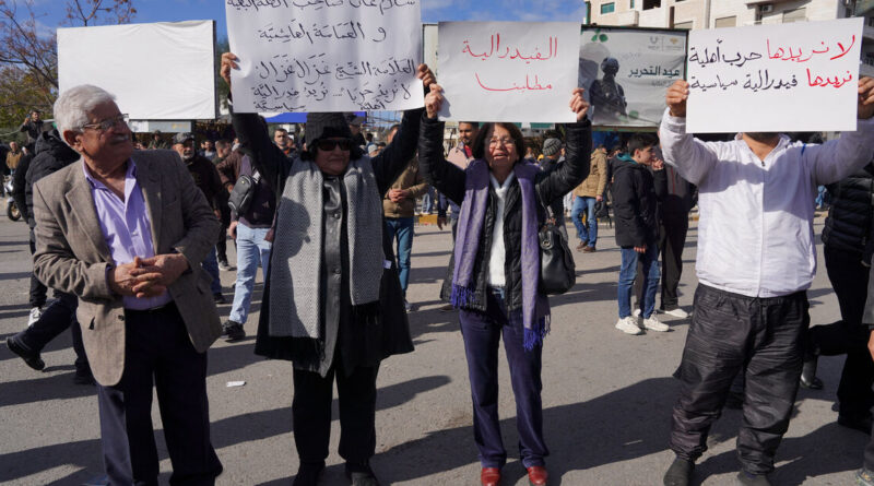 Three dead in Alawite protests on Syrian coast, local officials say