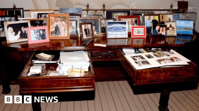 Trump image within Epstein files reinstated by US justice department after backlash