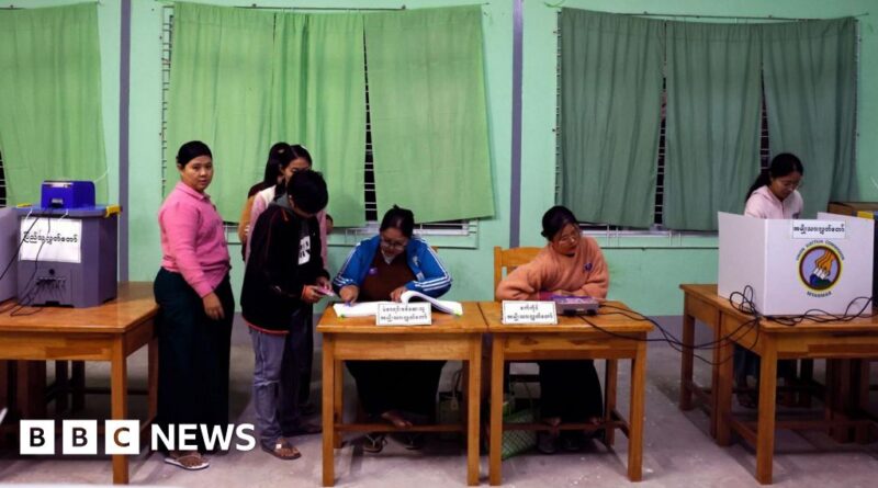 War-torn Myanmar voting in widely criticised 'sham' election