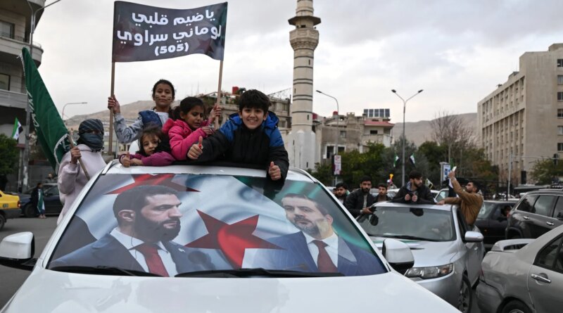 With flags and fireworks, Syrians celebrate one year since fall of al-Assad