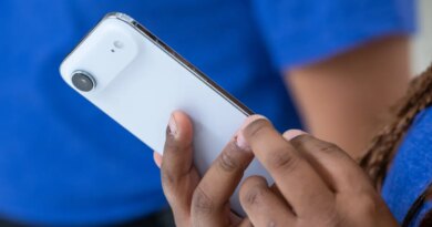 The Apple iPhone Air during an event at Apple Park campus in Cupertino, California, US, on Tuesday, Sept. 9, 2025.