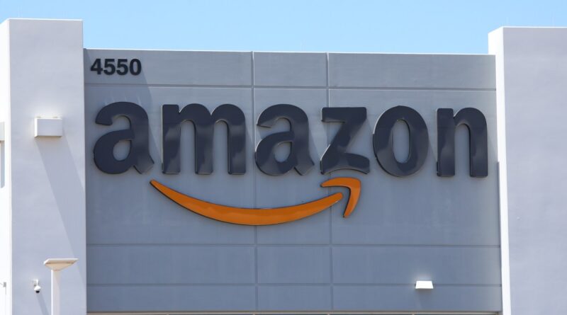 Amazon logo on building