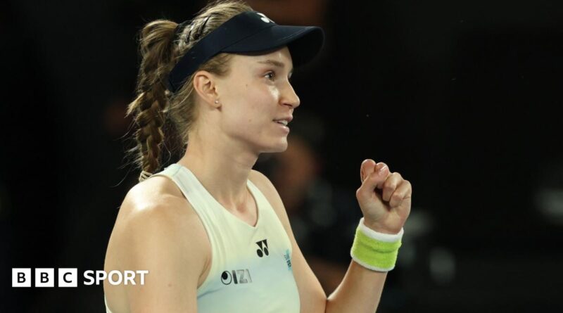 Elena Rybakina celebrates