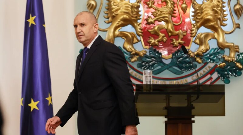 Bulgaria’s president says he is stepping down ahead of snap elections