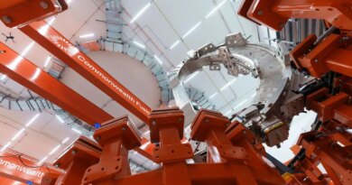 A magnet is installed at CFS's Sparc reactor.