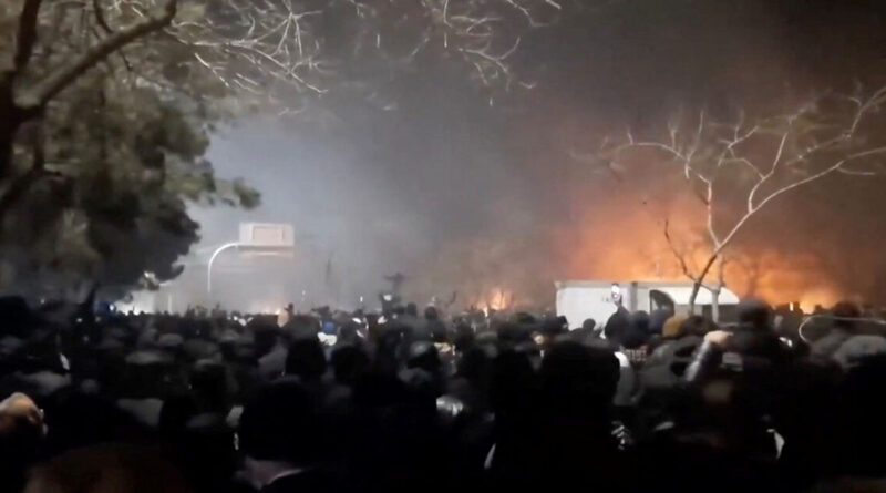 Confronting protests, Iran vows to strike back if U.S. attacks