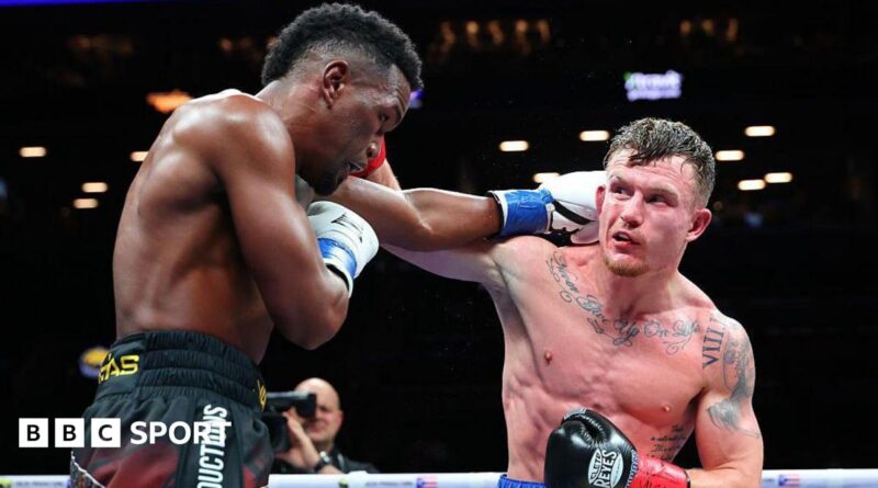 Dalton Smith lands a right against Subriel Matias in New York