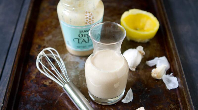 Easy Tahini Dressing Recipe - Cookin Canuck - Vegan Salad Dressing
