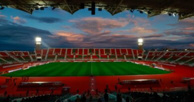 Fez Stadium is pictured prior the Africa Cup of Nations (CAN) Group C football match between Nigeria and Tunisia