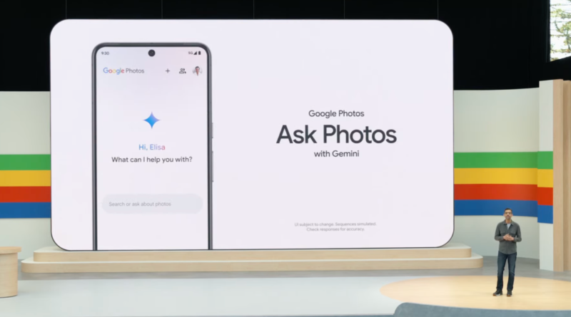 Sundar Pichai presents Google Ask Photos