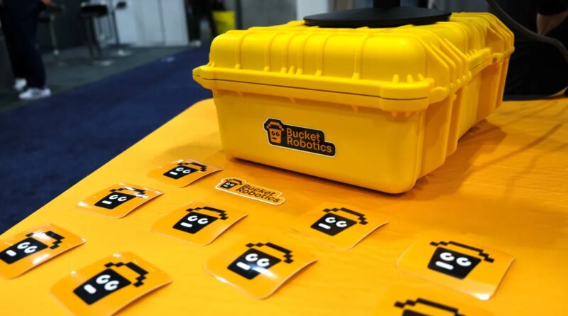 A photo of Bucket Robotics' CES 2026 booth