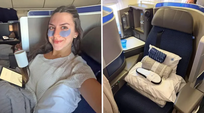 I flew 8 hours in United Polaris business class. The lie-flat seat was comfier than my own bed.