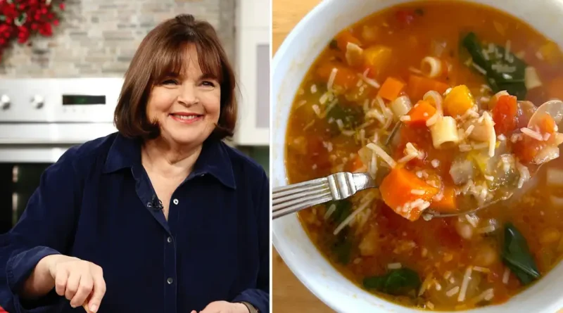 I made Ina Garten's minestrone soup, and it's the best cure for a cold or the winter blues